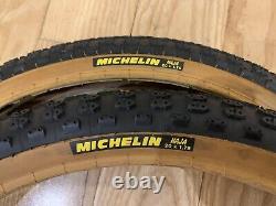 Michelin Naja Bmx Tyres Vieille École Bmx Noir 20 X 1.75 Tioga Mitsiboshi Rare