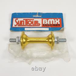 Moyeu avant SUNTOUR GOLD OG BMX Old School Stock Ancien
