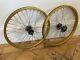 Moyeux Haute Flasque Weinmann Suzue Pour Roues De Bmx Style Ancien Or / Noir