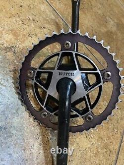 Old School Bmx Noir Hutch Chainwheel Spider Avec 1pc Manivelles Vintage Bmx Bike