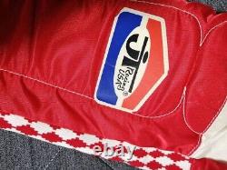 Pantalon JT RACING USA en nylon blanc, rouge, bleu taille 34 Motocross Vieux École Bmx MTB