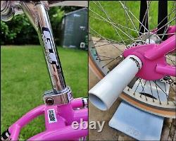Pink Old School Bmx Bicycle USA Retro Vintage Freestyler Bicycle MID Skool Skyway