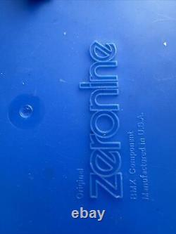 Plaque de course Zeronine Old School Bmx originale des années 80 bleue sans fissures