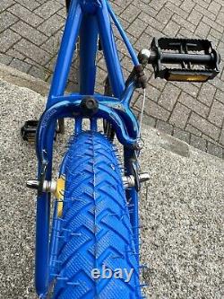 Raleigh Tuff Burner Mk1 83 Vintage Fabriqué en Angleterre Old School BMX mag bleu tuff