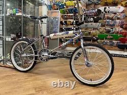 Robinson Pro XL 20.5 Toptube 1991 Custom Old School Bmx Bike Chrome / Noir
