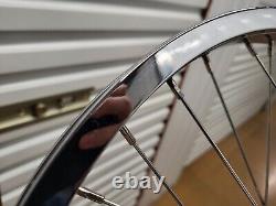 Roues Chrome Araya 7x avec moyeux Hutch Hour Glass Vieux BMX d'École