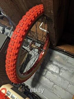 Roues de BMX Ukai Speedline de style ancien rouge