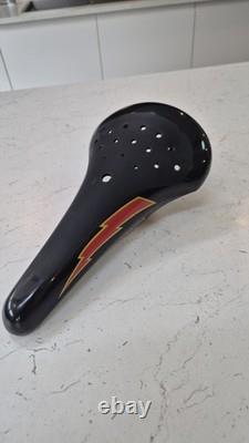 Selle de BMX Old School Kuwahara ET 1983 PDNP avec Éclair Noir Elina
