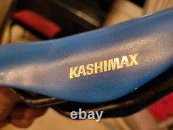 Selle de siège Kashimax MX de 1981 en bleu (restaurée) Vieux vélo BMX d'école