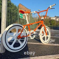 Skyway 2024 Street Beat Vélo BMX Personnalisé Rétro Old School Orange / Blanc