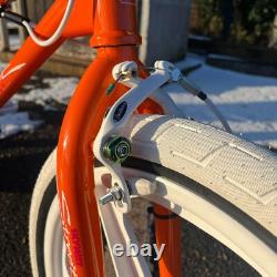 Skyway 2024 Street Beat Vélo BMX Personnalisé Rétro Old School Orange / Blanc