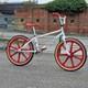 Skyway T/a Custom Bmx Bike Old School 24 Pouces Blanc / Rouge