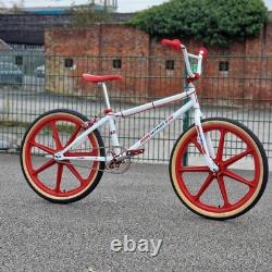 Skyway T/A Custom BMX Bike Old School 24 Pouces Blanc / Rouge