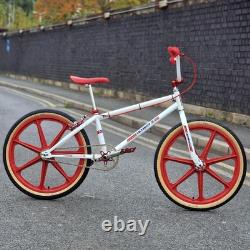 Skyway T/A Custom BMX Bike Old School 24 Pouces Blanc / Rouge