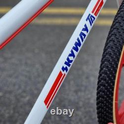 Skyway T/A Custom BMX Bike Old School 24 Pouces Blanc / Rouge