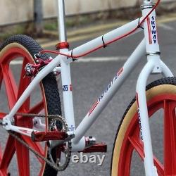Skyway T/A Custom BMX Bike Old School 24 Pouces Blanc / Rouge