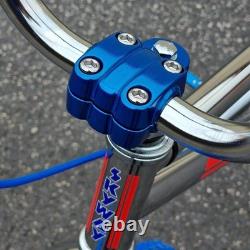 Skyway T/A Vélo BMX Personnalisé Old School 20 Pouces Chrome / Bleu