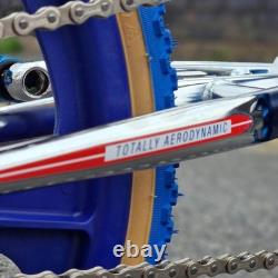 Skyway T/A Vélo BMX Personnalisé Old School 20 Pouces Chrome / Bleu