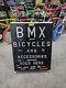 Super Cool Rare Old School Bmx Shop Advertising A Board Sign Trouvez-en Un Autre