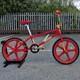 Torker Lp Race Personnalisée Old School 20 Bmx Vélo Rouge / Or Avec Roues Skyway Tuff