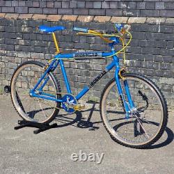 Vélo BMX Ironhead Custom Cruiser 26 pouces Style Old School Bleu Bonbon / Or
