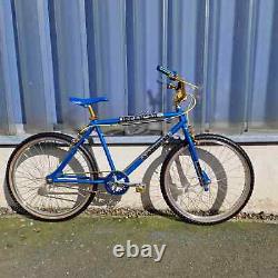 Vélo BMX Ironhead Custom Cruiser 26 pouces Style Old School Bleu Bonbon / Or