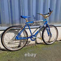 Vélo BMX Ironhead Custom Cruiser 26 pouces Style Old School Bleu Bonbon / Or
