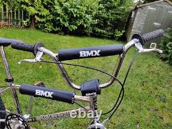 Vélo de BMX Old School PRO Rare des années 80 Vintage Rétro 1984 METEORLITE 100% Chrome.