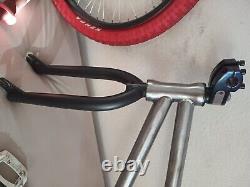 Vélo de BMX de l'ancienne école professionnel démonté et expédiable avec siège Pivotal et pneus Kenda