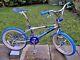 Vieille École Bmx Vélo Chrome Bleu Usa Retro Vintage Freestyler Vélo Mi Skool