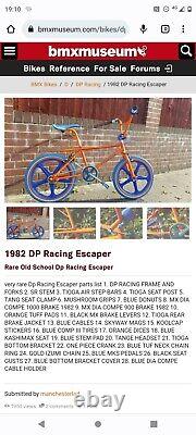 Vieux bmx de l'école DP Racing ESCAPER des années 80 BMX V RARE jmc Vincent objet de collectionnaires