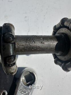 Vieux école BMX Shimano 600 manivelles avec fond de boîtier Sr Mx-2 et plateau de chaîne 44t