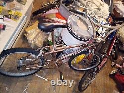 Vieux école BMX des années 90 chrome Barracuda truc rare original affaire regarder stuntbike