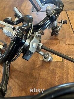 Vieux freins BMX Diacompe 890 noirs avec centralisateurs Tech 3 leviers + câbles
